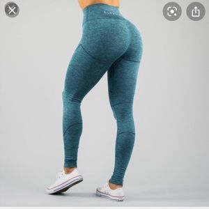 Alphalete Revivals in Dress Blue Leggings